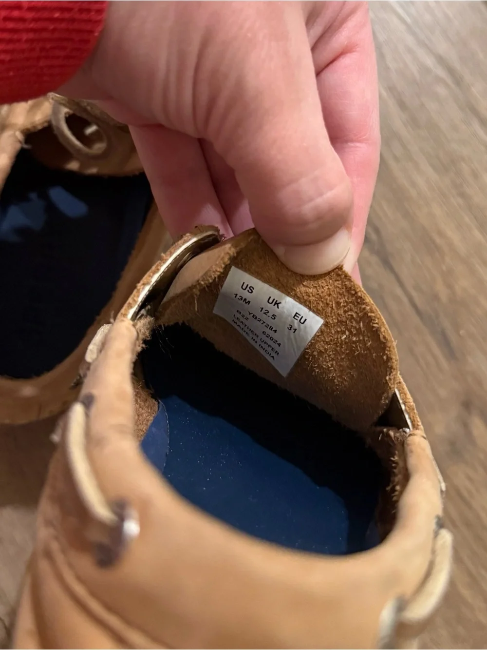 Sperry Topsider Kids Boys Tan Boat Shoes Classic Deck Shoes 13M